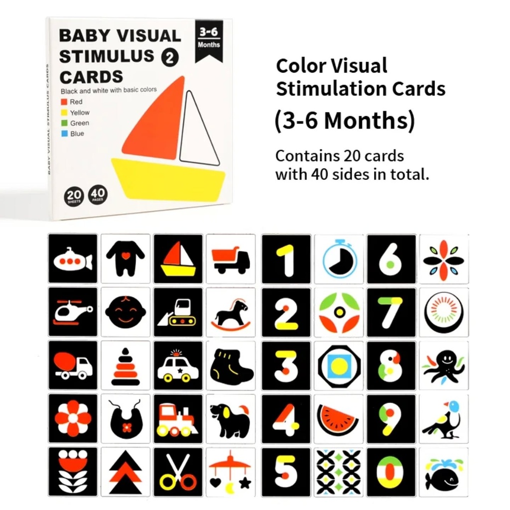 [Flashcards] High Contrast Black And White Flashcards 3 - 6 (yacht)